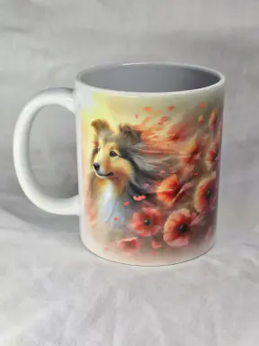 Sheltie's Poppies - Mug